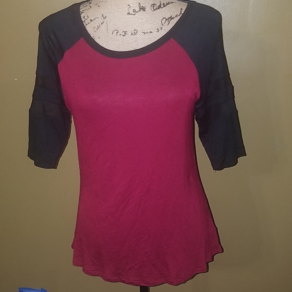 NWT baseball style tee